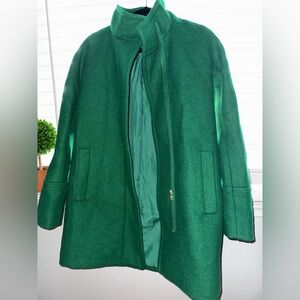 J.crew green city coat